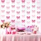 8Pcs Pink Bow Hanging Banners Decorations,Coquette Birthday Decorations Girl Theme Birthday Party Decor Bow Garland for Girl Bachelorette Baby Shower Bridal Shower Party Supplies